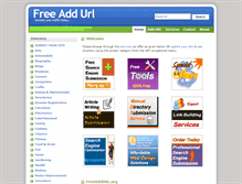 Tablet Screenshot of freeaddurl.org